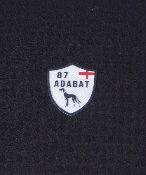 adabat / アダバット ポロシャツ | 【ADABAT NAVY】トゥースチェックジャカード長袖ポロシャツ | 詳細8