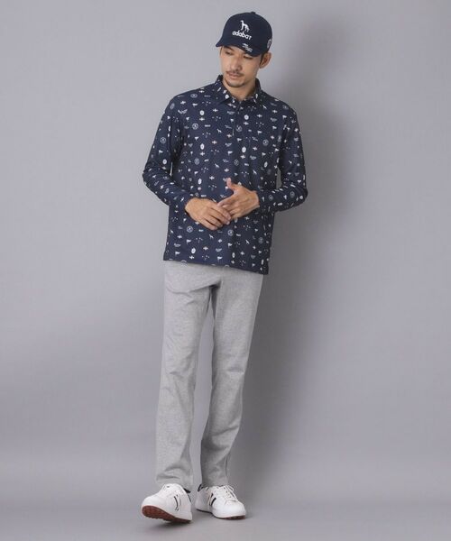 adabat / アダバット ポロシャツ | 【ADABAT NAVY】フィルサーモモノグラム柄長袖ポロシャツ | 詳細10