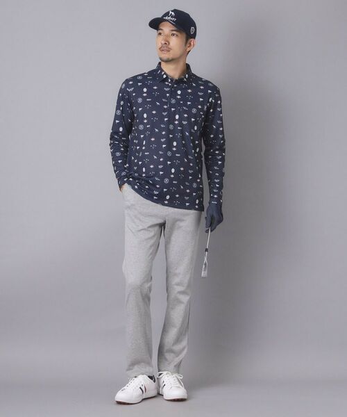 adabat / アダバット ポロシャツ | 【ADABAT NAVY】フィルサーモモノグラム柄長袖ポロシャツ | 詳細11