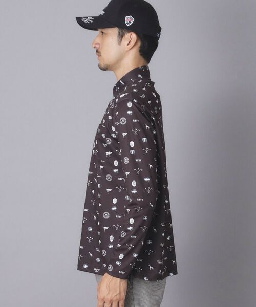 adabat / アダバット ポロシャツ | 【ADABAT NAVY】フィルサーモモノグラム柄長袖ポロシャツ | 詳細14