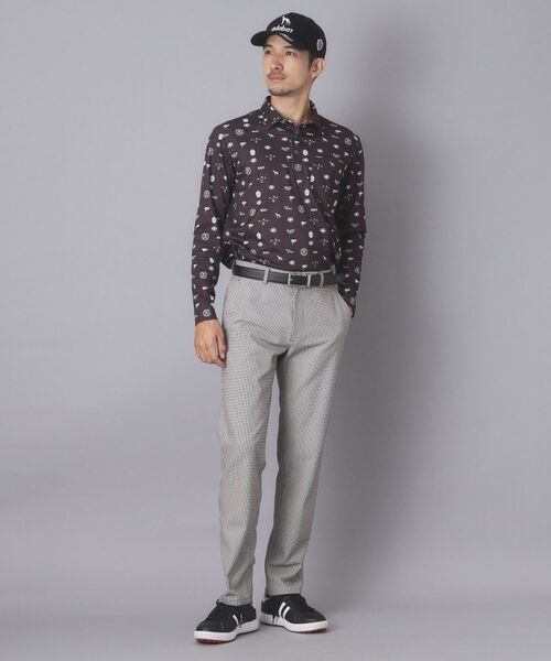 adabat / アダバット ポロシャツ | 【ADABAT NAVY】フィルサーモモノグラム柄長袖ポロシャツ | 詳細6