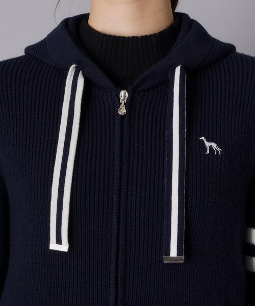 adabat / アダバット ニット・セーター | 【ADABAT NAVY】畔ニットジップフーディ | 詳細16