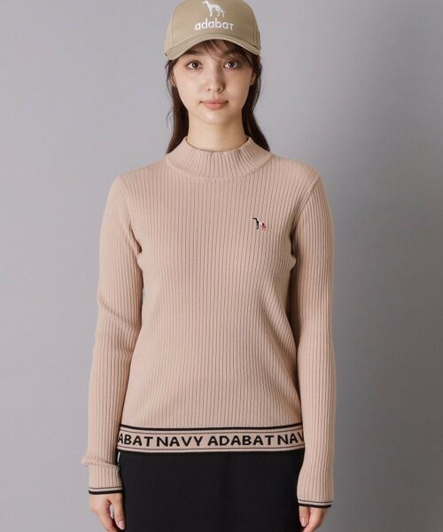adabat / アダバット ニット・セーター | 【ADABAT NAVY】ワイドリブニットモックネックプルオーバー | 詳細15