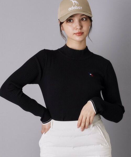 adabat / アダバット ニット・セーター | 【ADABAT NAVY】ワイドリブニットモックネックプルオーバー | 詳細7