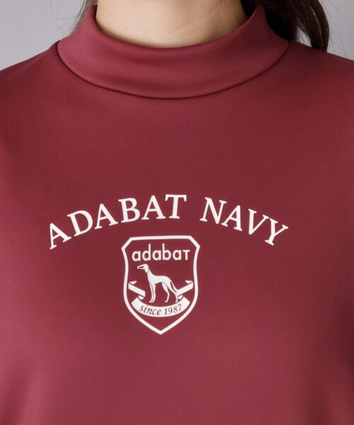 adabat / アダバット カットソー | 【ADABAT NAVY】裏起毛エンブレムロゴモックプルオーバー | 詳細16