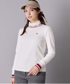 adabat / アダバット カットソー | 【ADABAT NAVY】UVカット ロゴリブタートルネックプルオーバー