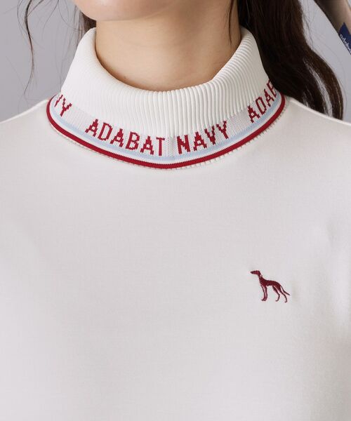 adabat / アダバット カットソー | 【ADABAT NAVY】UVカット ロゴリブタートルネックプルオーバー | 詳細12