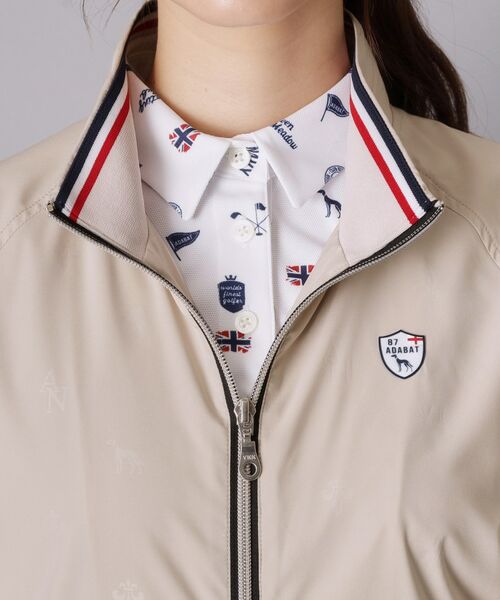 adabat / アダバット レザーブルゾン・ジャケット | 【ADABAT NAVY】モノグラムエンボスジップブルゾン | 詳細17