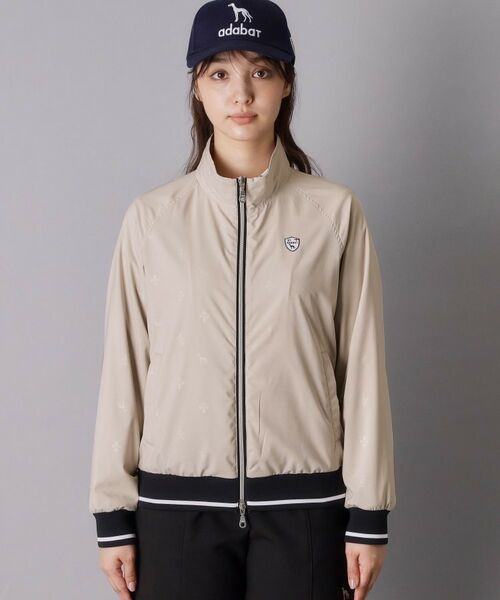 adabat / アダバット レザーブルゾン・ジャケット | 【ADABAT NAVY】モノグラムエンボスジップブルゾン | 詳細9
