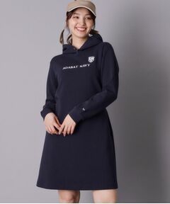 adabat / アダバット ミニ丈・ひざ丈ワンピース | 【ADABAT NAVY】長袖フーディワンピース