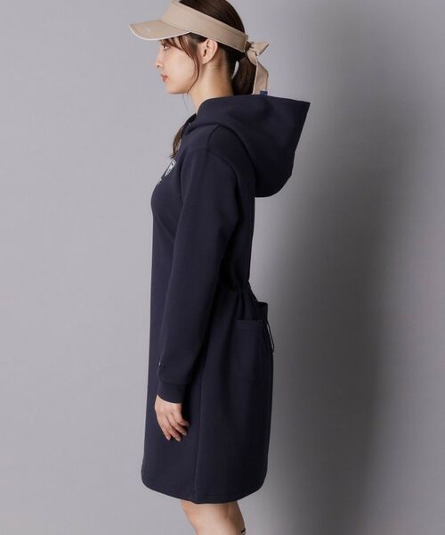 adabat / アダバット ミニ丈・ひざ丈ワンピース | 【ADABAT NAVY】長袖フーディワンピース | 詳細10