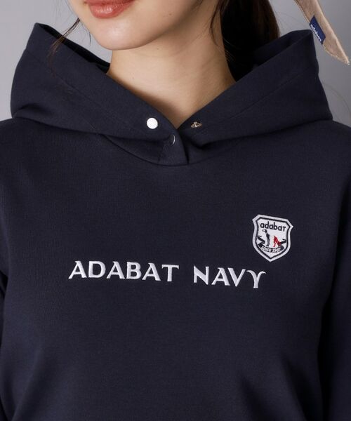 adabat / アダバット ミニ丈・ひざ丈ワンピース | 【ADABAT NAVY】長袖フーディワンピース | 詳細12
