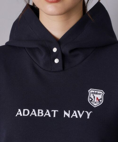 adabat / アダバット ミニ丈・ひざ丈ワンピース | 【ADABAT NAVY】長袖フーディワンピース | 詳細17