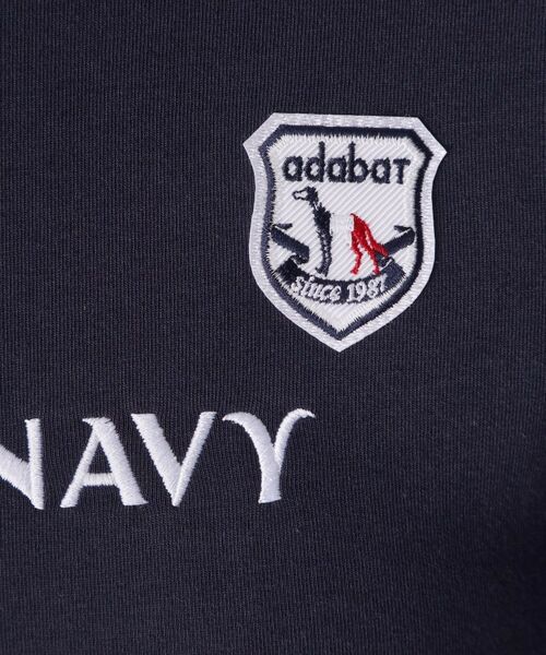 adabat / アダバット ミニ丈・ひざ丈ワンピース | 【ADABAT NAVY】長袖フーディワンピース | 詳細8