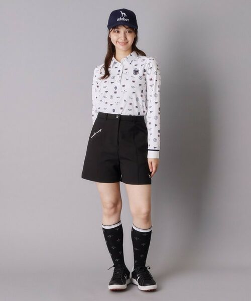 adabat / アダバット ショート・ハーフ・半端丈パンツ | 【ADABAT NAVY】ダウンファブリックキュロット | 詳細2