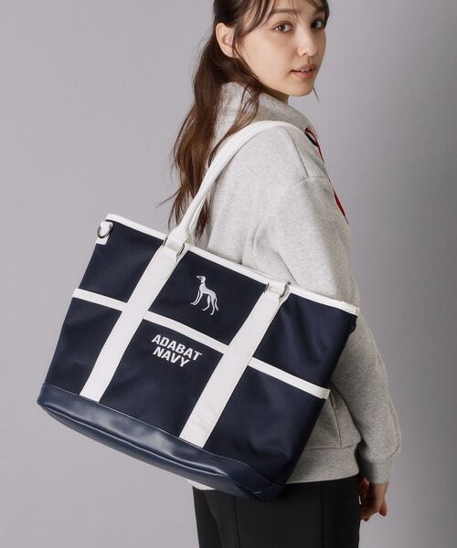 adabat / アダバット トートバッグ | 【ADABAT NAVY】ビックトートバッグ（ネイビー(094)）