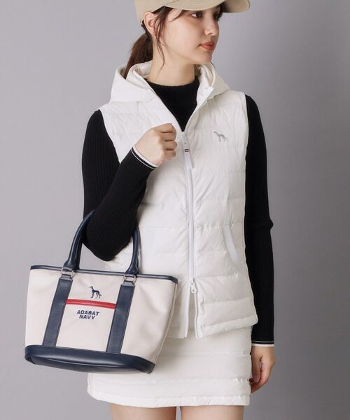 adabat / アダバット トートバッグ | 【ADABAT NAVY】トリコ船形カートバッグ（アイボリー(004)）