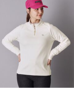 adabat / アダバット カットソー | 裏起毛ハーフジップモックプルオーバー
