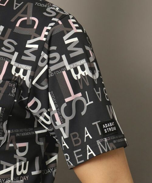 ADABAT STREAM / アダバットストリーム ポロシャツ | UVカット/吸水速乾 タイポグラフィポロシャツ | 詳細15