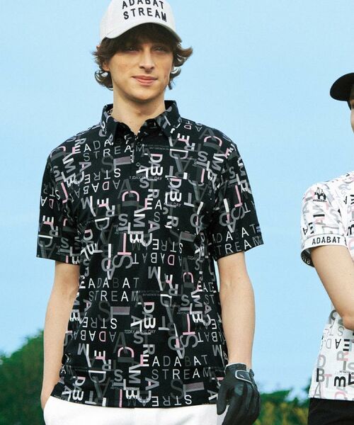 ADABAT STREAM / アダバットストリーム ポロシャツ | UVカット/吸水速乾 タイポグラフィポロシャツ | 詳細17