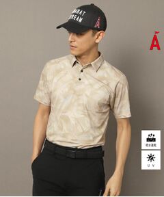ADABAT STREAM / アダバットストリーム ポロシャツ | UVカット/吸水速乾 フェザープリントポロシャツ