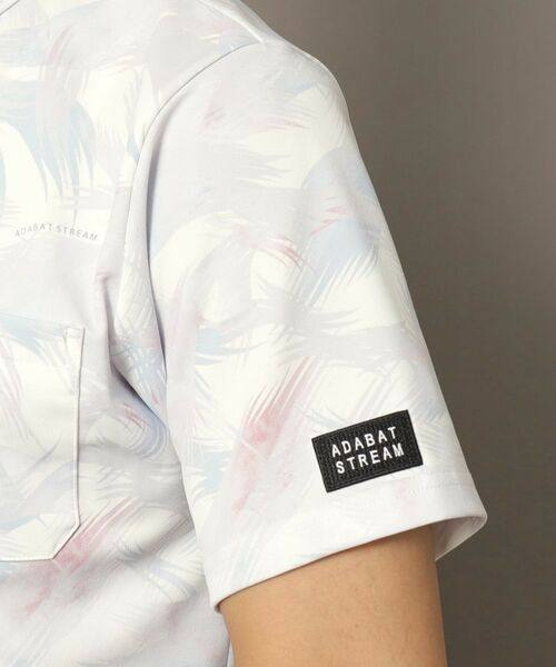 ADABAT STREAM / アダバットストリーム ポロシャツ | UVカット/吸水速乾 フェザープリントポロシャツ | 詳細16