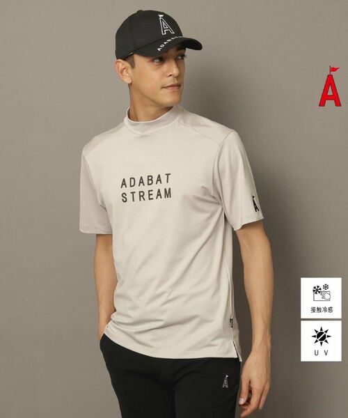 ADABAT STREAM/アダバットストリーム UVカット/接触冷感 ドライタッチモックネックT グレージュ(050) 46(S) ADABAT STREAM/アダバットストリーム UVカット/接触冷感 ドライタッチモックネックT グレージュ(050) 46(S)