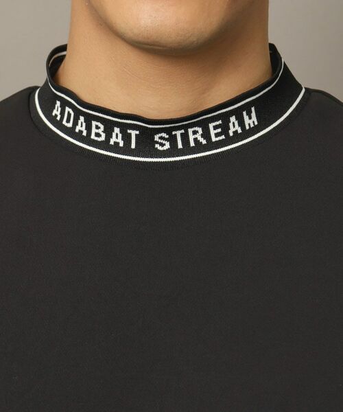 ADABAT STREAM / アダバットストリーム カットソー | 撥水加工 ロゴラインストレッチモックネックT | 詳細14