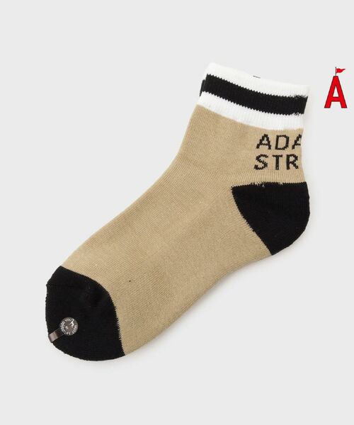 ADABAT STREAM/アダバットストリーム カラーブロックショートソックス ピンクベージュ(053) 00(FREE) ADABAT STREAM/アダバットストリーム カラーブロックショートソックス ピンクベージュ(053) 00(FREE)