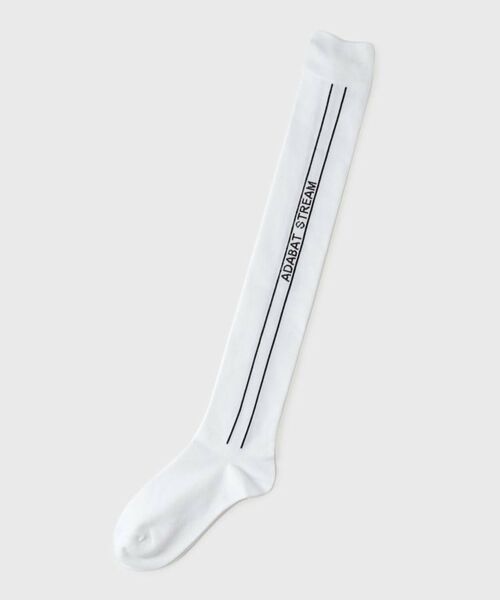 ADABAT STREAM / アダバットストリーム ソックス | サイドロゴニーハイソックス | 詳細1