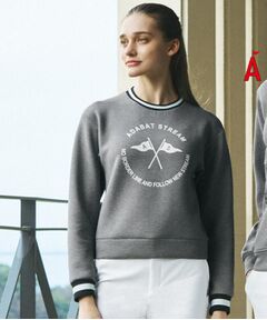 ADABAT STREAM / アダバットストリーム スウェット | UVカット/接触冷感 クロスフラッグ クールタッチプルオーバー