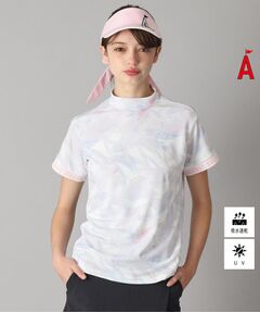 UVカット吸水速乾 ドライタッチモックネックT adabat｜UVカット/吸水速乾 ドライタッチモックネックT