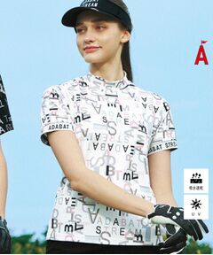 ADABAT STREAM / アダバットストリーム カットソー | UVカット/吸水速乾 タイポグラフィモックネックT