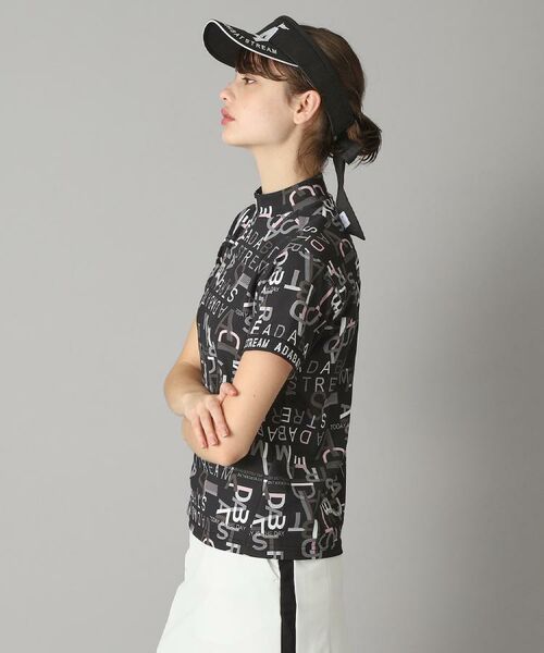 ADABAT STREAM / アダバットストリーム カットソー | UVカット/吸水速乾 タイポグラフィモックネックT | 詳細1