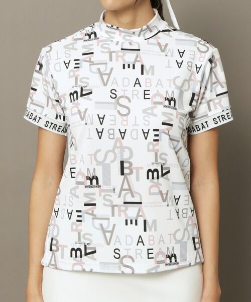 ADABAT STREAM / アダバットストリーム カットソー | UVカット/吸水速乾 タイポグラフィモックネックT | 詳細19