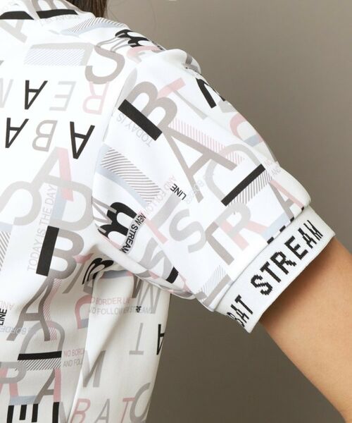 ADABAT STREAM / アダバットストリーム カットソー | UVカット/吸水速乾 タイポグラフィモックネックT | 詳細23