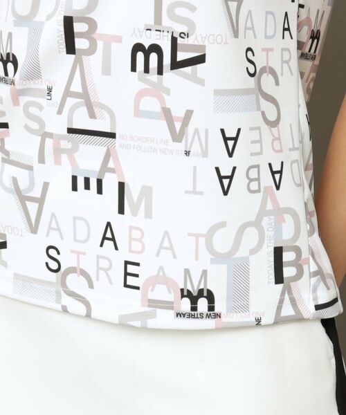 ADABAT STREAM / アダバットストリーム カットソー | UVカット/吸水速乾 タイポグラフィモックネックT | 詳細24