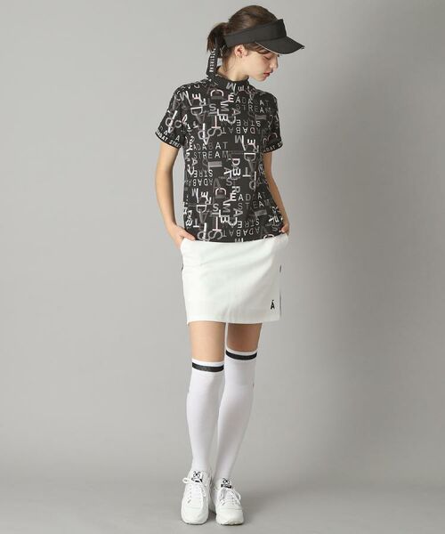 ADABAT STREAM / アダバットストリーム カットソー | UVカット/吸水速乾 タイポグラフィモックネックT | 詳細3