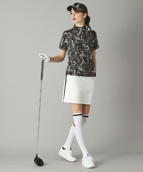 ADABAT STREAM / アダバットストリーム カットソー | UVカット/吸水速乾 タイポグラフィモックネックT | 詳細4