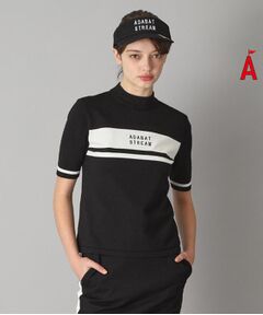 ADABAT STREAM / アダバットストリーム ニット・セーター | 半袖モックネック ニット