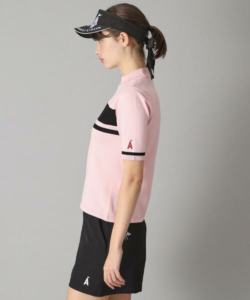 ADABAT STREAM / アダバットストリーム ニット・セーター | 半袖モックネック ニット | 詳細1