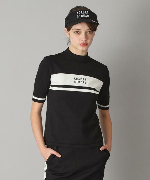 ADABAT STREAM / アダバットストリーム ニット・セーター | 半袖モックネック ニット | 詳細12