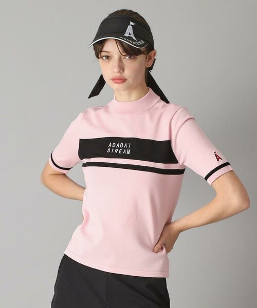 ADABAT STREAM / アダバットストリーム ニット・セーター | 半袖モックネック ニット | 詳細2