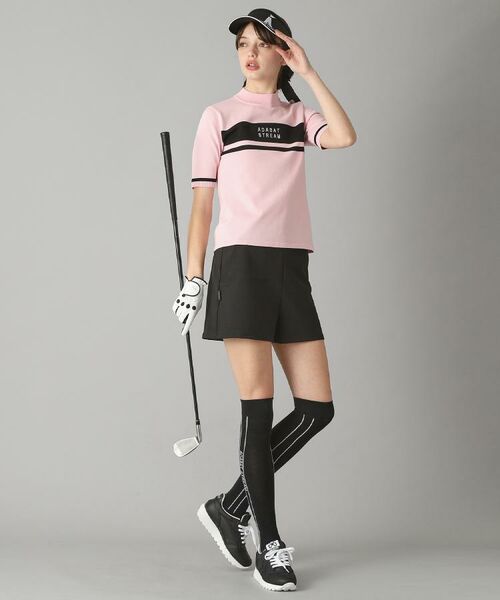 ADABAT STREAM / アダバットストリーム ニット・セーター | 半袖モックネック ニット | 詳細5