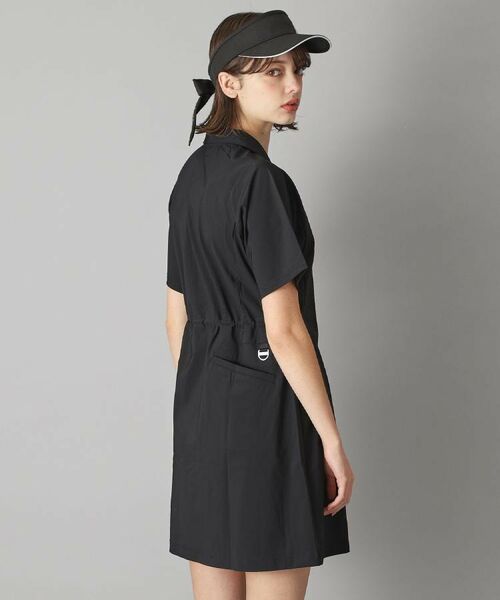 adabat - 美品　アダバットのベストチュニック ワンピース UVカット/接触冷感 クールタッチジップアップワンピース