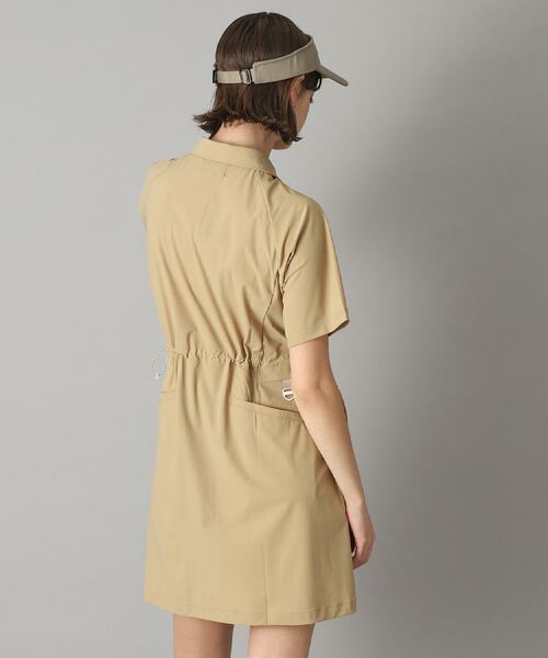 【新品未使用】ADABAT STREAM ワンピース　ベージュ　Sサイズ UVカット/接触冷感 クールタッチジップアップワンピース