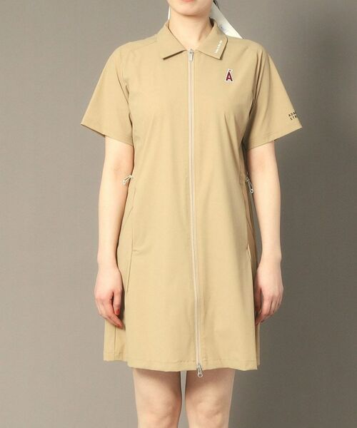 adabat - 【美品】アダバット レインワンピース UVカット/接触冷感 クールタッチジップアップワンピース