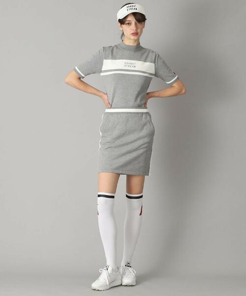 ADABAT STREAM / アダバットストリーム ミニ・ひざ丈スカート | サイドラインニットスカート | 詳細17