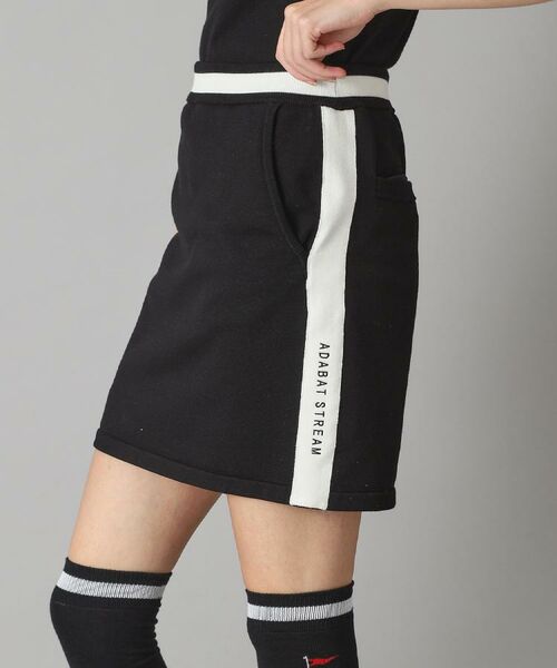 ADABAT STREAM / アダバットストリーム ミニ・ひざ丈スカート | サイドラインニットスカート | 詳細2