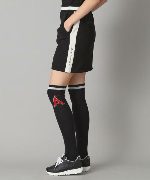 ADABAT STREAM / アダバットストリーム ミニ・ひざ丈スカート | サイドラインニットスカート | 詳細3